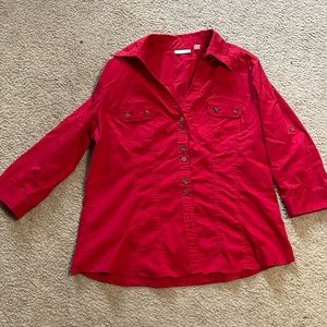 New York & Company Stretch Button up